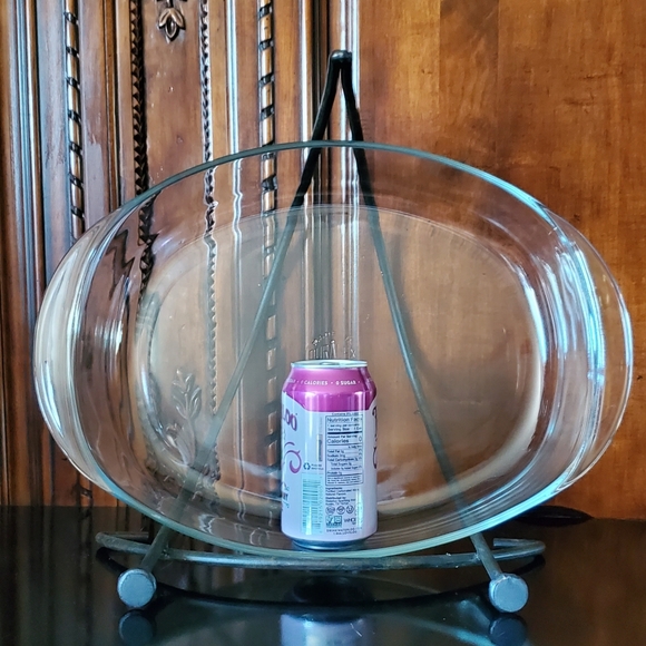 16" x 11.5" 🇫🇷 Duralex Oval Clear  Glass Roasting Baking Dish EUC - Picture 2 of 10